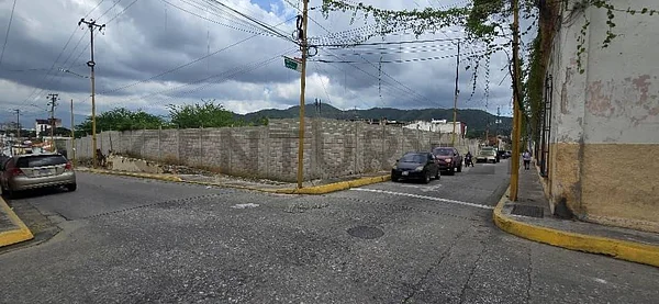 Wide landscape of open land parcel