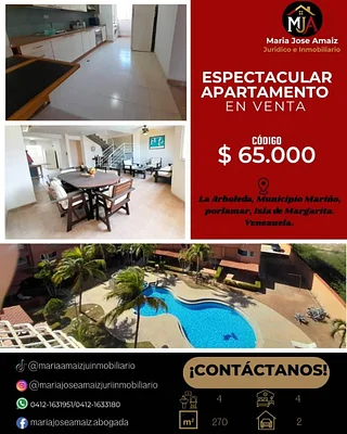 apartment triple for sale, La Arboleda, Margarita, Venezuela - Image 2