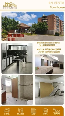 FOR RENT townhouse residential development TERRANOVA. EL TIGRE. EDO-ANZOÁTEGUI. - CAA262915