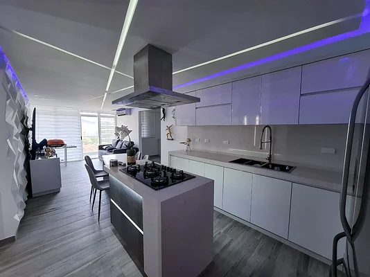 Two-car garage interior