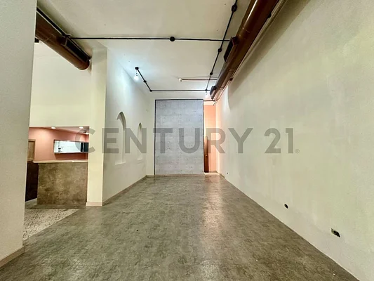 Bright living room with sofa