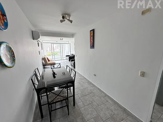 Private balcony with railing