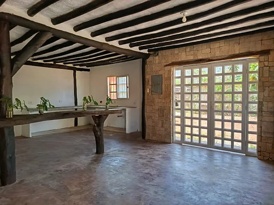 Two-car garage interior