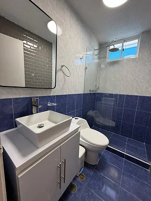 Bathroom with vanity sink