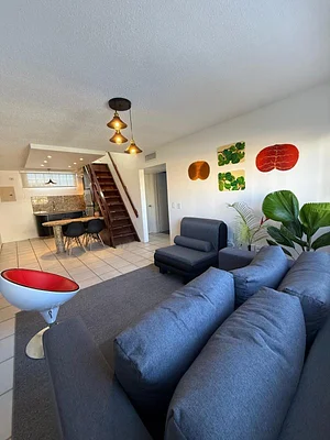 Bright open living room