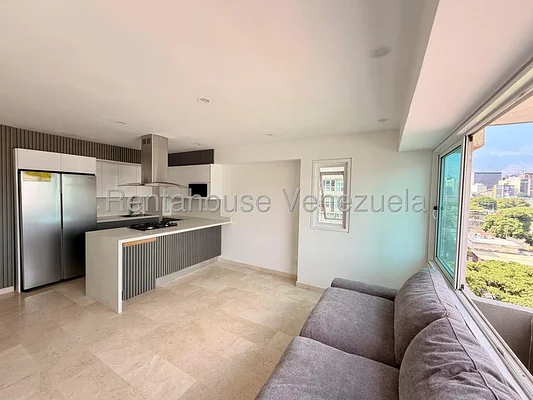 Spacious modern apartment living room