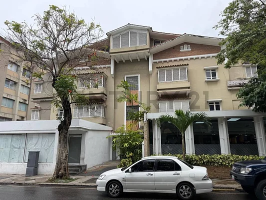 Front view of modern house