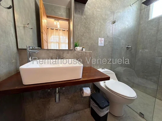 Guest bathroom pedestal sink