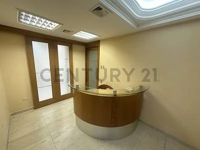 Reception desk and waiting area