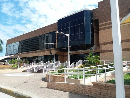 Commercial building side exterior