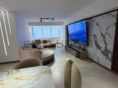 Modern gourmet kitchen with island