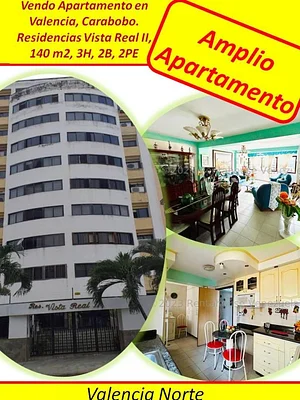 Selling apartment in Valencia, Carabobo. Residencias Vista Real II, 140 sqm, 3HT, 2BÑ,2PE - APV199692
