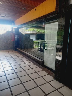 Commercial building side exterior