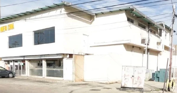 Main commercial building entrance