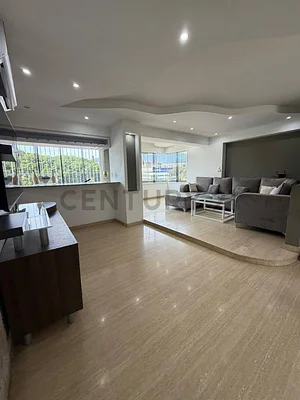 Spacious living room with sofa