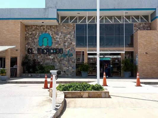 Commercial building front exterior