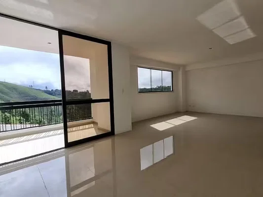 Bright living area with sofa