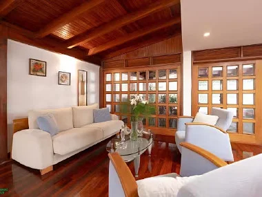 Bright open-concept living area