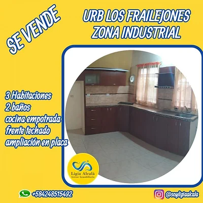 FOR SALE house READY TO MOVE IN URB LOS FRAILEJONES INDUSTRIAL ZONE MATURÍN