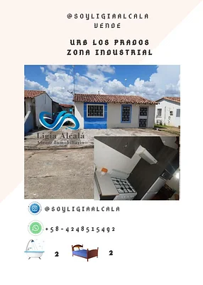 LIGIA ALCALÁ REAL ESTATE ADVISOR SELLS house READY TO MOVE IN URB LOS PRADOS INDUSTRIAL ZONE MATURÍN