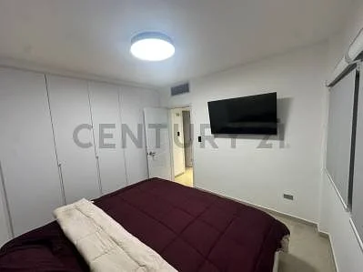 Master bedroom with balcony