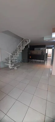 Bright open living room area
