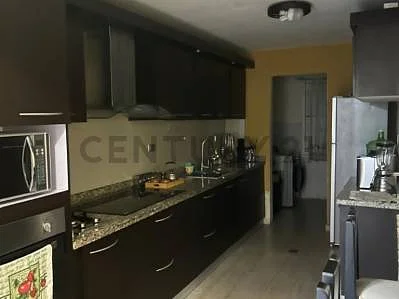 Sleek kitchen with appliances