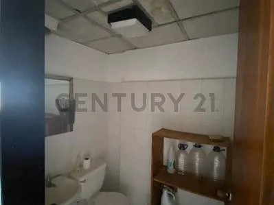 Bright bathroom with shower