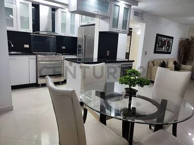 Dining area with table