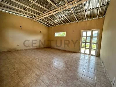 Cozy family room with large TV