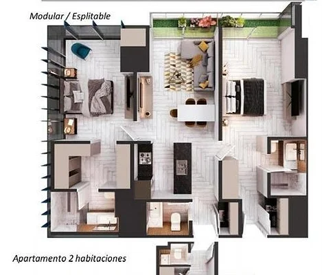 Sky Park Vanguardia and Altura in Las Mercedes - Las Mercedes Av. Principal Sky Park, 1080 CCS - 1 bed house for sale