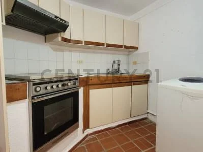 Kitchen counter and cabinets
