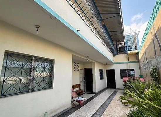 Spacious modern house exterior view