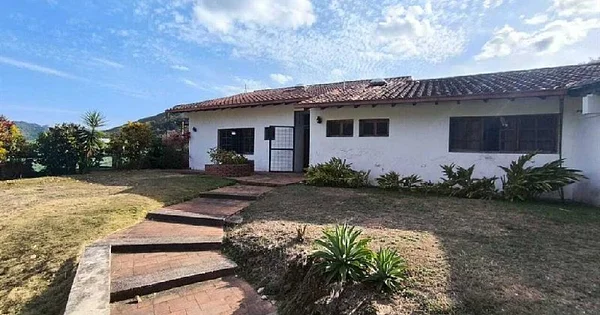Spacious modern house exterior view
