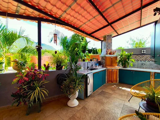 Home office desk space