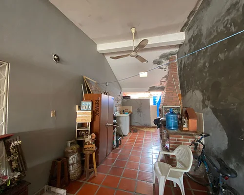 Attached garage interior