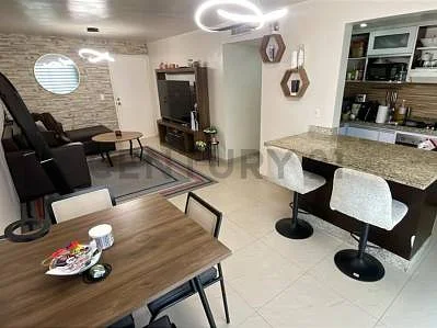 Elegant dining area with seating