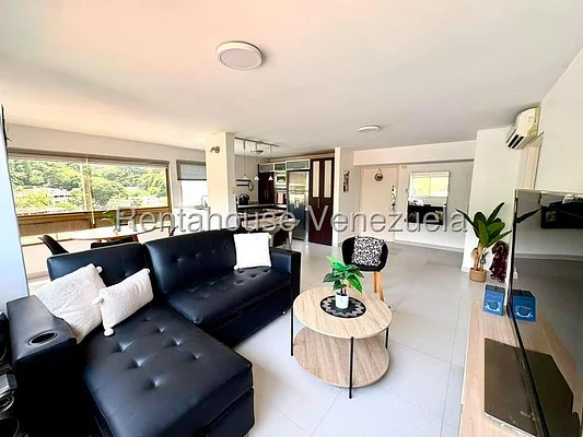 Stylish living room with sofa