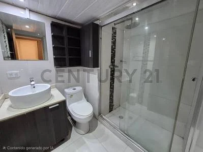 Clean bathroom with shower