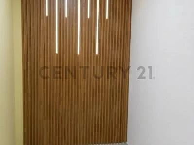 Bright bathroom with shower