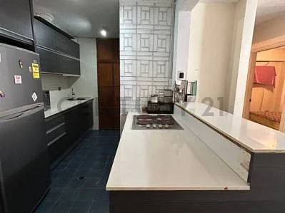 Modern kitchen with island counter