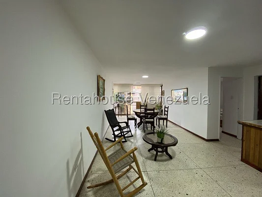 Open living area with windows