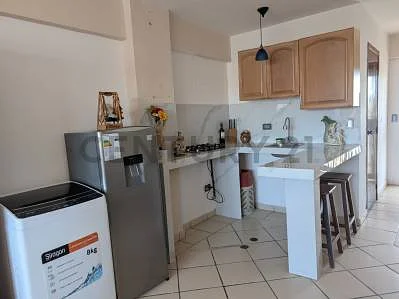 Dining area with table