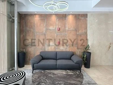 Modern reception desk area