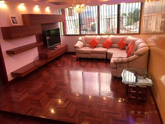 Bright open-concept living room