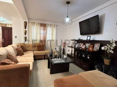 Dining area with table