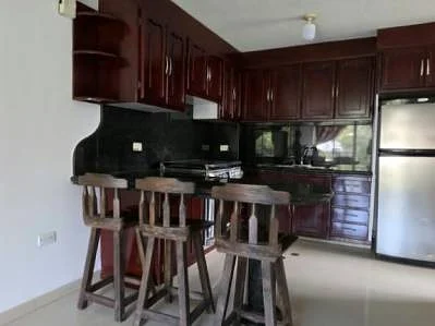 Dining area with table