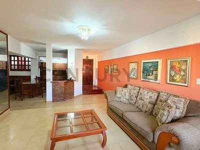 Open concept kitchen with island