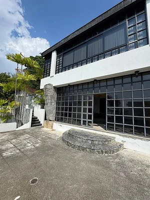 Front entrance with landscaping