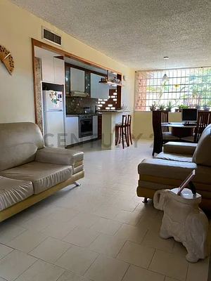Bright open living room area
